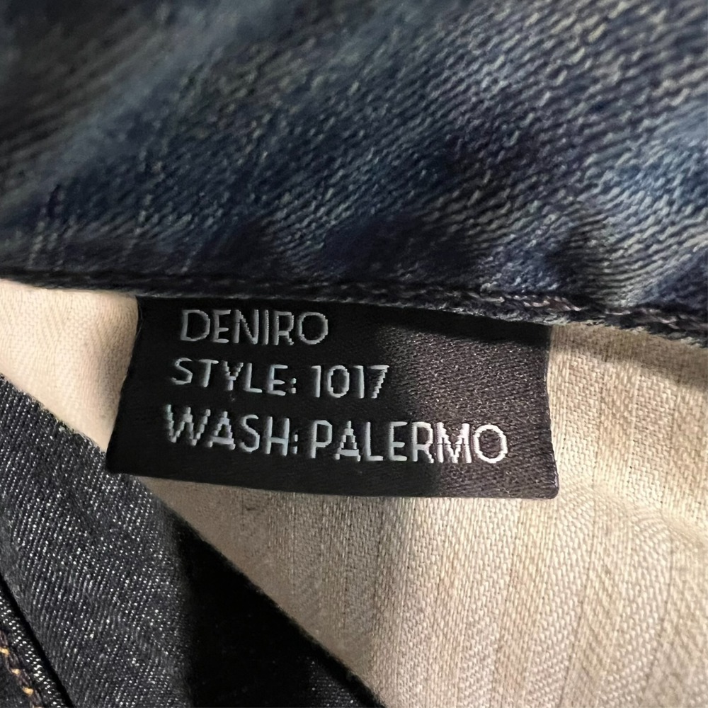 Monfrere Deniro Slim Straight Jeans Palermo Blue Mens 36x33 Tag 38 - Picture 13 of 14